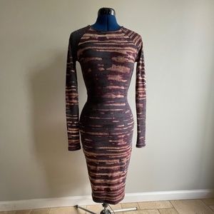 Rachel Roy jersey tie-die dress with open back